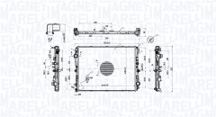 MAGNETI MARELLI 350213220600 — Радиатор охлаждения