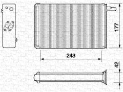 MAGNETI MARELLI 350218056000 — Радиатор печки