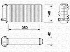 MAGNETI MARELLI 350218059000 — Радиатор печки