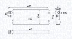 MAGNETI MARELLI 350218325000 — Радиатор печки