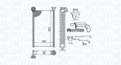 MAGNETI MARELLI 350218505000 — Радиатор печки