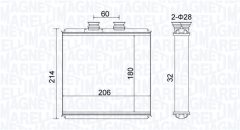 MAGNETI MARELLI 350218510000 — Радиатор печки