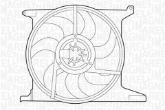 MAGNETI MARELLI 069422214010 — Ventilator radiator motor