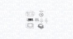 MAGNETI MARELLI 350300000900 — Radiator ulei motor