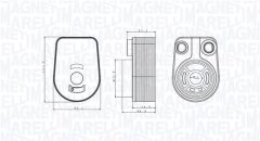 MAGNETI MARELLI 350300002800 — Radiator ulei motor