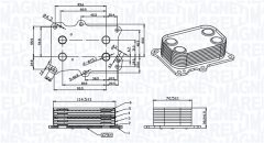 MAGNETI MARELLI 350300004300 — Radiator ulei motor