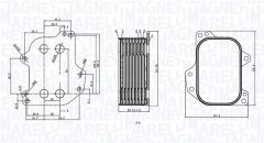 MAGNETI MARELLI 350300005700 — Radiator ulei motor