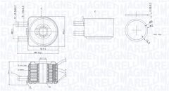 MAGNETI MARELLI 350300005800 — Radiator ulei motor