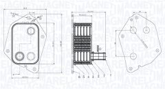 MAGNETI MARELLI 350300006000 — Масляный радиатор