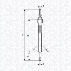 MAGNETI MARELLI 062900135304 — Свеча накала