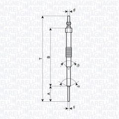 MAGNETI MARELLI 062900129304 — Bujie incandescentă
